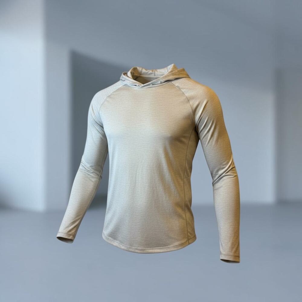 Lululemon License to Train Hoodie Mens Cream Light Bone Pullover top